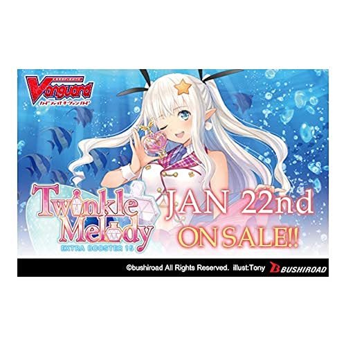 Cardfight Vanguard BUSVGEVEB15 V Twinkle Melody Extra Booster Display Box mit 12 Packungen, Mehrfarbig von Cardfight Vanguard