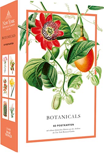 Botanicals. 60 Postkarten mit seltenen Motiven aus den Archiven des New York Botanical Garden: Hochwertige Kartonschachtel, 60 Postkarten mit Motivdruck, Rückseite mit Adresslinien von Frech