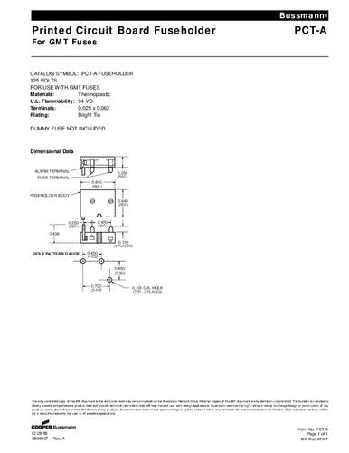 Bussmann by Eaton BK/PCT-A Sicherungshalter von Bussmann by Eaton