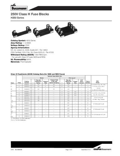 Bussmann by Eaton H25100-2CR Sicherungshalter 1St. von Bussmann by Eaton