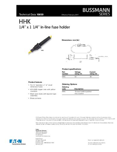 Bussmann by Eaton HHK Sicherungshalter von Bussmann by Eaton