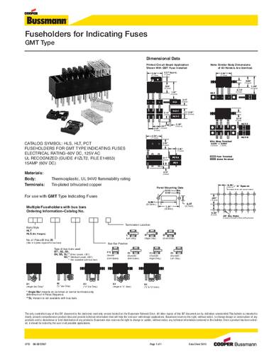 Bussmann by Eaton HLT Sicherungshalter 1St. von Bussmann by Eaton