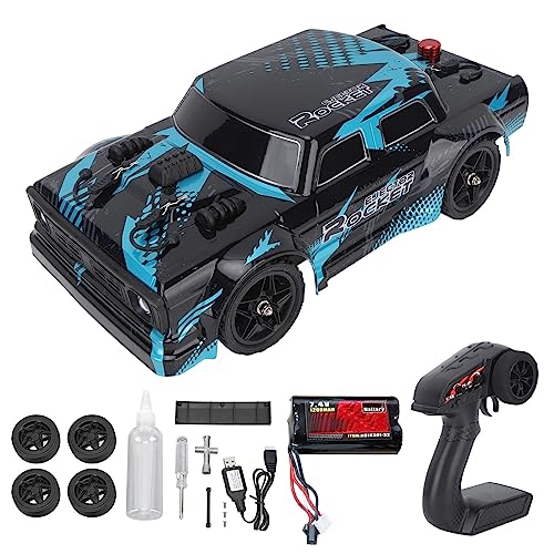 BuyWeek Ferngesteuertes Drift Auto, 1:16 4WD 2,4 GHz RC Drift Auto Hohe Geschwindigkeit RC Drift Car Spielzeug mit LED Sprühgerät für über 14 Jahre Alt Kinder und Erwachsene von BuyWeek