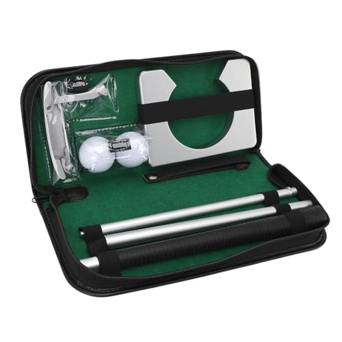 BuyWeek Putting-Ball-Spielset Putter-Übungsausrüstung, Zinklegierung Aluminiumlegierung für zu Hause und im Freien BuyWeek Putting-Ball-Spielset Putter-Übungsausrüstung, Zinklegierung Aluminiumlegierung für zu Hause und im Freien von BuyWeek