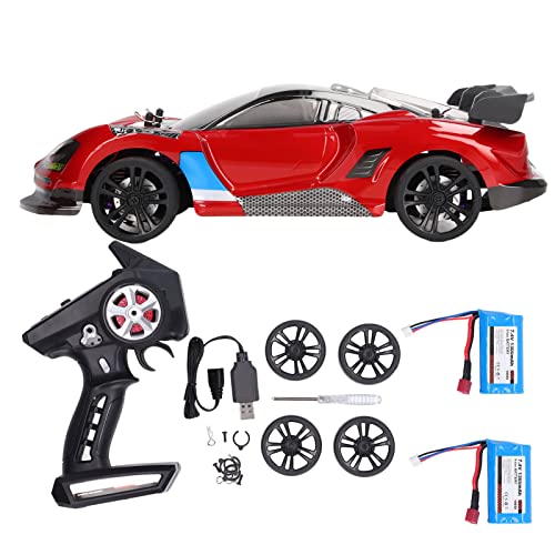 BuyWeek RC Drift Car, 1/16 2,4 GHz Ferngesteuertes Auto, Elektrischer Allradantrieb, Flaches Drift-Auto, Hochgeschwindigkeits-RC-Rennwagen, Spielzeug für Kinder über 14 Jahre von BuyWeek