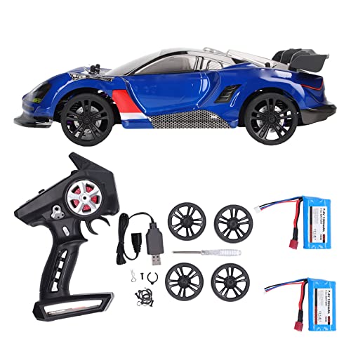 BuyWeek RC Drift Car, 1/16 2,4 GHz Ferngesteuertes Auto, Elektrischer Allradantrieb, Flaches Drift-Auto, Hochgeschwindigkeits-RC-Rennwagen, Spielzeug für Kinder über 14 Jahre von BuyWeek