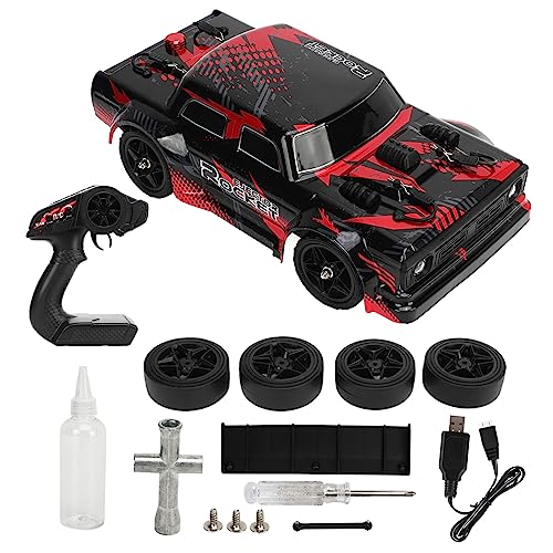 BuyWeek Ferngesteuertes Drift Auto, 1/16 RC Drift Auto mit Allradantrieb, 1200 MAh 7,4 V 2,4 GHz LED Licht Vollmaßstäbliche Ferngesteuert Drift Car Spielzeug für Kinder Erwachsener von BuyWeek