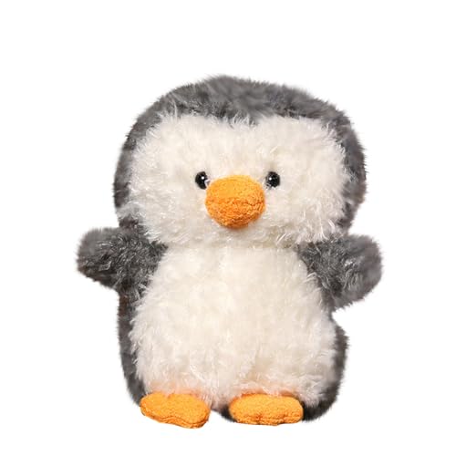 Buyaole Plüsch-Pinguin-Puppe, weich und kuschelig, für Kinder und Erwachsene, grau-weiß (B) von Buyaole