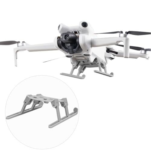 Buziba Fahrwerk für DJI Mini 4 Pro Faltbares verlängertes Bein Tragbare Höhenverlängerung Schnellspanner Verlängerungsbein für DJI Mini 4 Pro Zubehör, Grau von Buziba