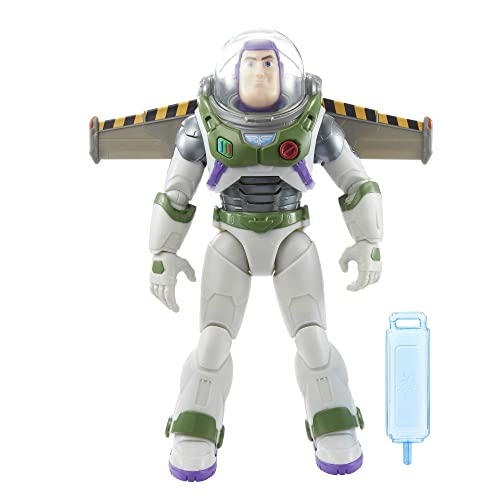 Buzz Lightyear HJJ34 - Disney und Pixar Lightyear Jetpack Liftoff Buzz Lightyear Große ca. 31 cm bewegliche Action-Figur, Jet Pack mit Kondensstreifen, Spielzeug ab 4 Jahren von Disney Pixar Lightyear