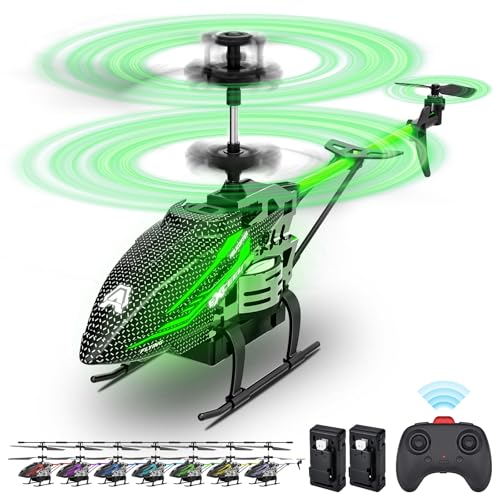 BuzzoXerex RC Hubschrauber - 2.4G Hubschrauber ferngesteuert Spielzeug, Indoor ferngesteuerte Helikopter mit LED-Licht & 3.5 Kanal, Rc Flugzeug mit Gyro Und Feste Höhe Geschenk Kinder Erwachsene von BuzzoXerex