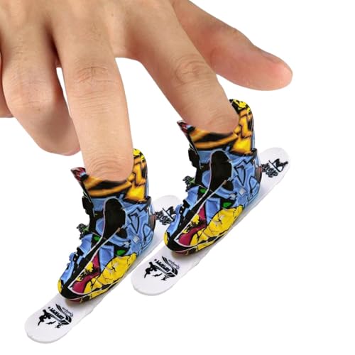 2 Stück Finger Skateboard Fingerskateboards Fingerboard Spiele Für jungens Und Mädchen Bunt Skatepark Spielzeug Finger Skatepark Finger Skateboard Ramp Rutschfestes Finger Spielzeug Für Kinder von Bvizyelck