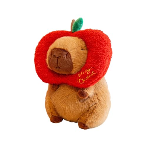 Bvizyelck Capybara Plüsch, Capybara Stofftier | Niedliches Capybara-Plüschtier - 25 cm großes Cartoon-Plüschpuppenspielzeug, weiches, entzückendes, lustiges Stofftier für Wohnzimmer, Schlafzimmer, von Bvizyelck