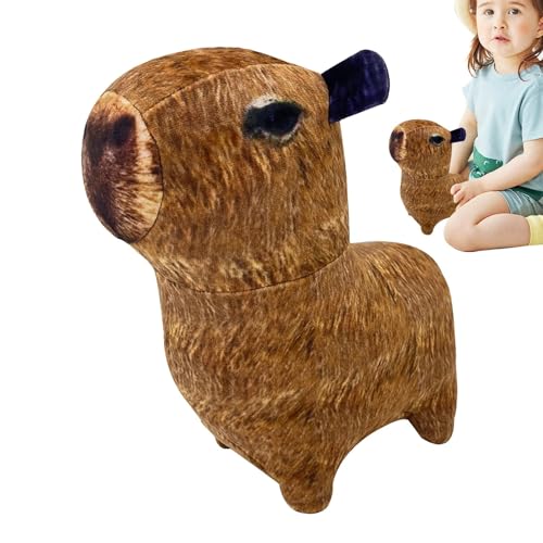 Bvizyelck Capybara ausgestopft Plüsch, Capybara Stoffed Animal - Funny Animal Decor Kissen Plüschpuppen - Kreatives Plushies -Kissenspielzeug für Kinder Erwachsene von Bvizyelck