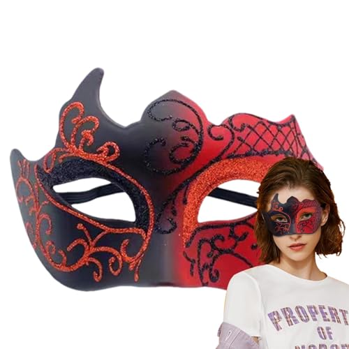 Bvizyelck Cosplay-Maskerade für Herren, Karneval, Halbgesichtsmaskerade, antikes Mode-Zubehör für Bar, Hochzeit, Karnevalsball von Bvizyelck