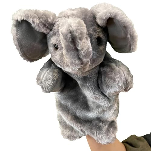 Bvizyelck Elefanten-Handpuppe für Kinder, Elefanten-Handpuppe | Bühnenpuppe - Elefant, niedliches Handpuppenspielzeug, kreatives Rollenspiel, Geschichtenerzählen, Plüschtier für Kinder, Kleinkinder, von Bvizyelck