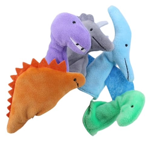 Bvizyelck Fingerpuppen für Kinder,Fingerpuppen - 5 Stück Tierplüschpuppen - Fingerpuppen-Set, Partygeschenke, Bildung, Lernhilfe, Geschichtenzeit, Spielzeit von Bvizyelck