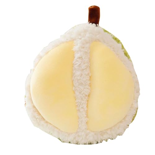 Bvizyelck Gefüllte Obstpuppen, Durian Plüschspielzeug,Huggable kuschelische Plüsch -Durian -Figur | Entzückendes ausgestopftes Obstspielzeug für Wohnzimmer, Schlafzimmer, Kinderbett, Sofa, Couch, von Bvizyelck