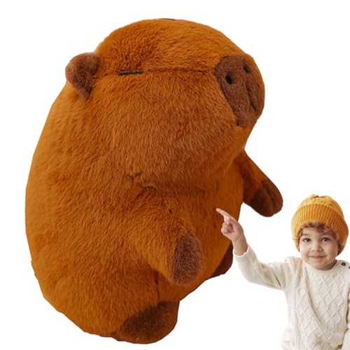 Bvizyelck Gefüllter Capybara, Capybara Plüsch, Kinder schlafen gefüllte Capybara, Kuscheltier-Puppe, Capybara-Spielzeug, Plüsch-Wurfkissen für die Dekoration von Kinderzimmern und Erwachsenen von Bvizyelck