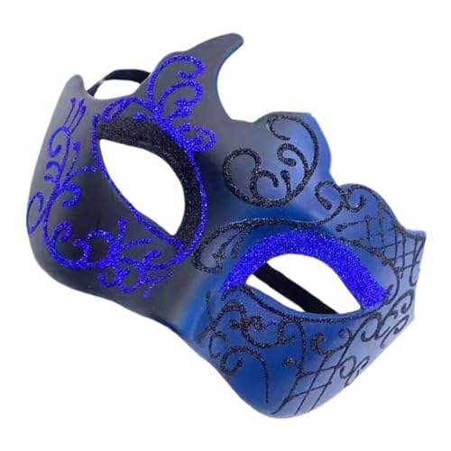 Bvizyelck Karnevals-Maskerade für Herren, Prom Half Face Mardi Gras Maskerade, Kostüm Kleid Maskerade für Karneval, Hochzeit und Abschlussball von Bvizyelck