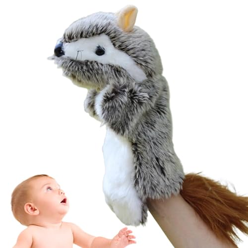 Bvizyelck Kinder Handpuppen, Handpuppen für,Volförmige gefüllte Plüschpolster interaktive Puppe - Animal Plüschies Lustig gefülltes Plüschspielzeug für Rollenspiele für Heimschule von Bvizyelck