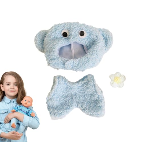 Bvizyelck Kleidung für Kuscheltiere,Babypuppenkleider | Babypuppenzubehör 17cm Puppenkleidung | Puppenkostüme, Puppenkleidung für Babys, Puppenoutfit für Mottopartys, Schlüsselanhänger, Taschen von Bvizyelck