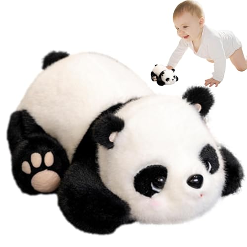 Bvizyelck Panda-Plüschtier,Plüsch-Panda-Stofftier - Schönes weiches Panda-Spielzeugkissen | Schönes Tierkissen für Fans, Souvenir, Sofa-Dekoration von Bvizyelck