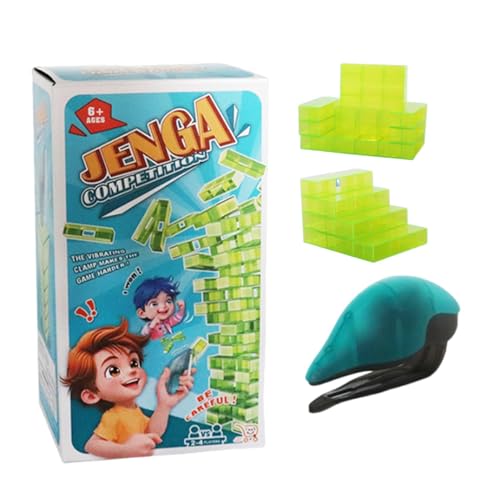 Bvizyelck Spielzeug-Stapelblock-Sets, stapelbare Blöcke | Block-Stapelspiel-Puzzle mit vibrierender Klemme,Feinmotorik-Spielzeug, pädagogische Lern- und Sortier-Familienspiele für und Mädchen von Bvizyelck