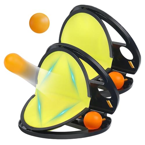 Bvizyelck Wurf- und Fangspiel, Paddleball-Set | -Paddelball-Set - Feinmotorik-Spielzeug für Kleinkinder, interaktiver, lehrreicher Wurfball für 2 Spieler für Kinder und Erwachsene von Bvizyelck