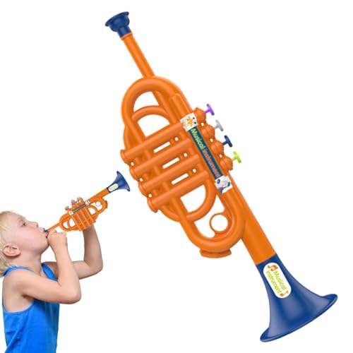 Trompete Spielzeug Kinder Trompete Musik Spielzeug Tragbares Kindertrompete Spielzeug Musikspielzeug Kunststoff Horn Kinder Trompete Musikinstrument Trompetenspielzeug Für Jungens Mädchen von Bvizyelck