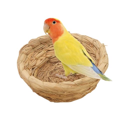 Vogelnest Stroh Vogelkäfige Handgewebte Vogel Häuser Nest Zum Schlüpfen Und Nisten Vögel Nistkästen Vogelkäfig Zubehör Brutnester Für Vögel Bett Für Wellensittiche, Sittiche, Nymphensittiche Vogelnest Stroh Vogelkäfige Handgewebte Vogel Häuser Nest Zum Schlüpfen Und Nisten Vögel Nistkästen Vogelkäfig Zubehör Brutnester Für Vögel Bett Für Wellensittiche, Sittiche, Nymphensittiche von Bvizyelck
