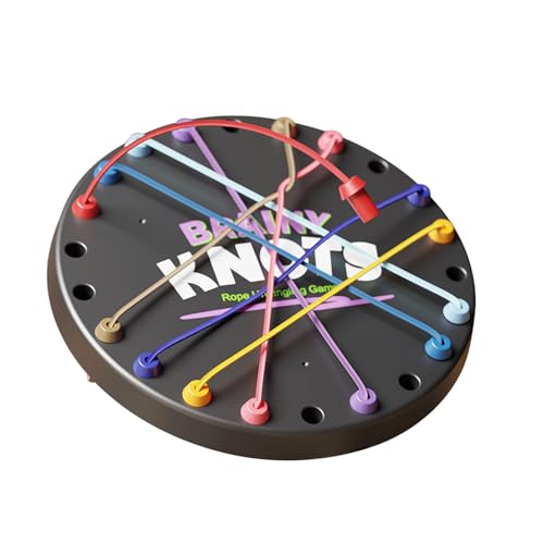 Brainy Knots Rope Untangling Game, Tisch-Strategie-Brettspiel, Logik-Puzzle-Brettspiel, Seil-Entwirrungsspiel-Spielzeug, Familienspiele Lustiges Reisespiel Für Kinder Und Erwachsene (A) von Bxjinkele