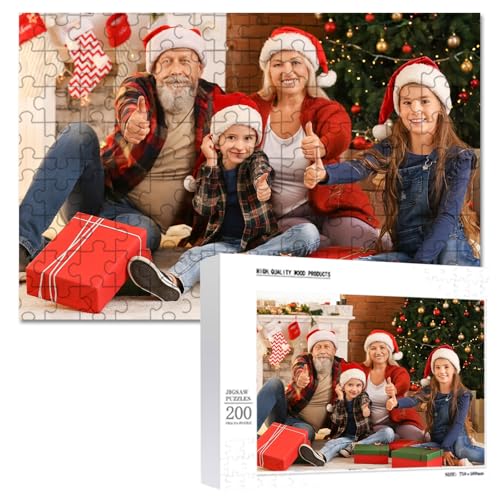 Fotopuzzle 35/70/120/200/300 Teile, Personalisiert Puzzle Selbst Gestalten, Puzzle Mit Eigenem Bild Erstellen, Puzzle Mit Eigenem Foto, Puzzle Personalisiert, Fotopuzzle Mit Eigenem Bild (200 Teile) von Bxjinkele