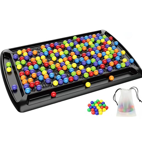 Intellektuelles Schachbrett Doppelduell | Rainbow Puzzle Schachspiel | Magnetisches Schachspiel Kinder | Rainbow Ball Gesellschaftsspiele | Pädagogisches Schachbrettspiel Für Kinder Und Erwachsene (B) von Bxjinkele