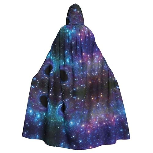 Bxzpzplj Galaxie-Karnevals-Umhang mit Kapuze, Unisex, Cosplay-Kostüme, Umhang für Erwachsene, 185 cm von Bxzpzplj