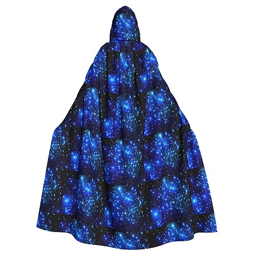 Bxzpzplj Galaxy Stars Karnevals-Umhang mit Kapuze, Unisex, Cosplay-Kostüme, Umhang für Erwachsene, 185 cm von Bxzpzplj