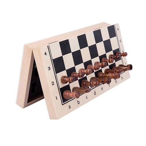 Schachfiguren Einzigartige Schachbrett-Sets aus Holz, Schachspiel und Turnier-Schachbrett for Büro, Schule während der Reise, Picknick-Dekoration, Geschenk Backgammon von BybAgs