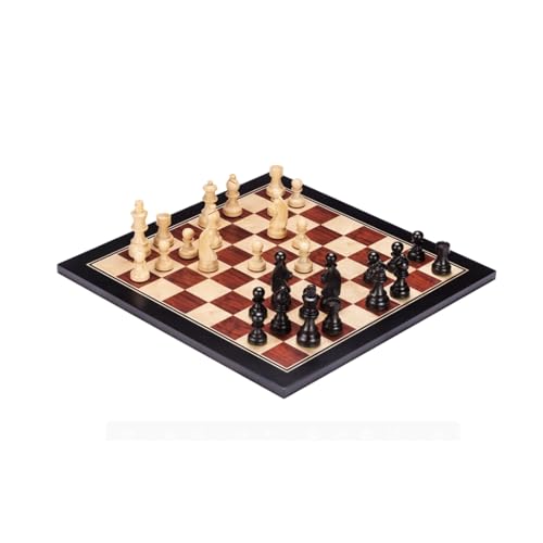 Schachfiguren Holzschachspiel und einzigartige Schachspiele mit gewichteten Schachfiguren for Turnierbüro, Schule während Reisepicknick Backgammon(Red) von BybAgs
