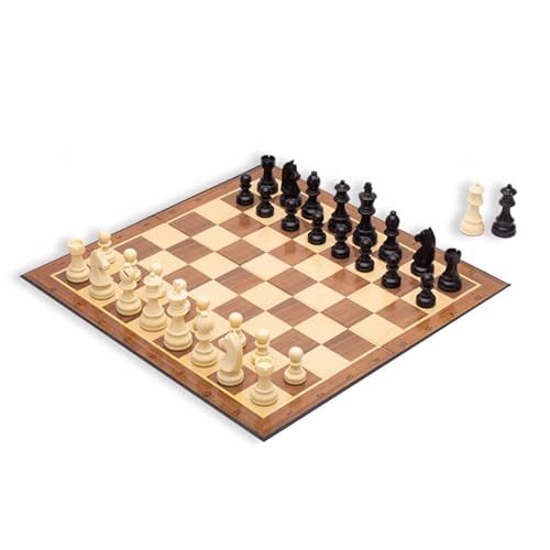 Schachfiguren Neues klassisches Schachspiel, tragbares Schachset mit klappbarem Holzschachbrett for Kinder, Erwachsene, Partys, Familienaktivitäten, Reisen Backgammon von BybAgs