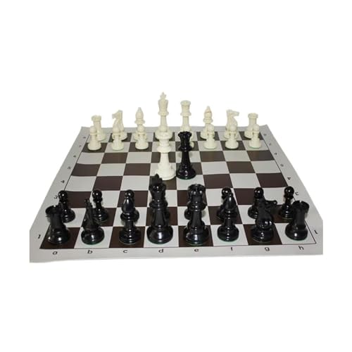 Schachfiguren Retro-Schachspiel, Holzschachfiguren und traditionelle Spiele mit großem Acrylschach for Schüler, Kinder, Sammlungsdekor Backgammon(A) von BybAgs