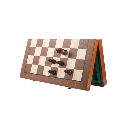 Schachfiguren Standard-Reiseschachbrett, großes faltbares Schachbrett-Set und magnetisches Schachbrettspiel for Partyaktivitäten, Geschenkdekoration Backgammon von BybAgs