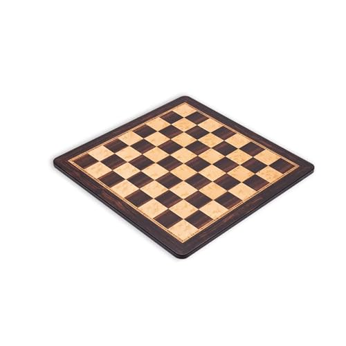 Schachfiguren Tragbares Schachbrett aus Holz und handgefertigtes Schachbrett mit nur einem Schachbrett ohne Schachfiguren for Familienaktivitäten auf Reisen Backgammon(Brownn) von BybAgs