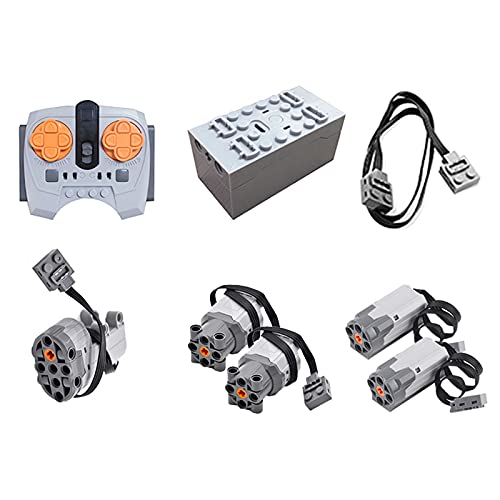 Bybo Technik Power Functions, Technik motoren Set, Technik Batteriebox Set, 8 Teile Kompatibel mit Lego Technic von Bybo