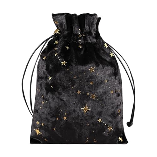 Bydezcon Divinations Tarot Karten Würfel Tasche Hochzeitstasche Tischspiel Orakelkarten Tasche Schmuckaufbewahrung Kordelzug Tarot Tasche von Bydezcon