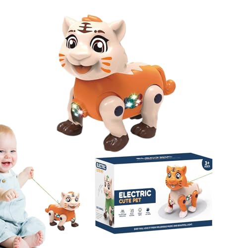 Animal Music Toy | Electric Walking Toys | Walking Toy Light | Animal Toy Christmas | Children Rope Cartoon Animal | Children Pets Walking Toys | Cute Toy for Birthdays, Children's Day, Christmas von Byeaon