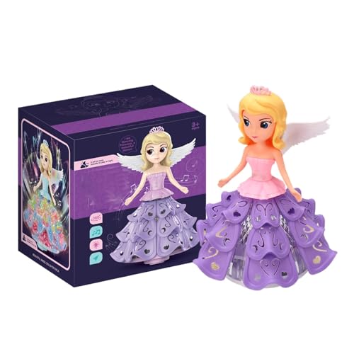 Byeaon Dancing Princess Interactive SpinToys, Spin and Dance Robot, Princess-Themed Robot Toy, Musical Robot Toy, Princess Robot Doll, Portable and Ideal for Little Girls Holliday Presents von Byeaon