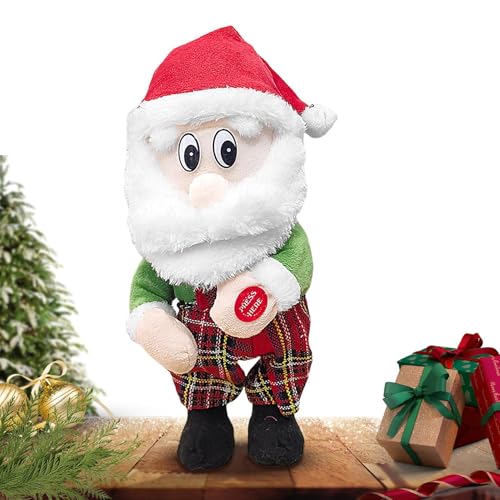 Byeaon Dancing Singing Santa | Electric Christmas Plushies | Interactive Christmas Doll | Christmas Decoration Doll | Electric Holiday Decorations | Christmas Music Plush Toy for Kids, Interactive von Byeaon