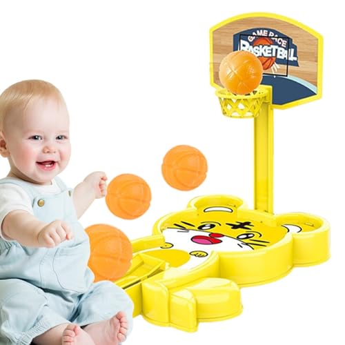 Byeaon Finger-Hoop-Spiel,Basketball-Hoop-Finger-Spiel | Cartoon-Basketball-Desktop-Spiel,Fun Sports Neuheit Tischspielzeug, Schreibtischspiele Basketballkorb Desktop für Kinder und Erwachsene von Byeaon