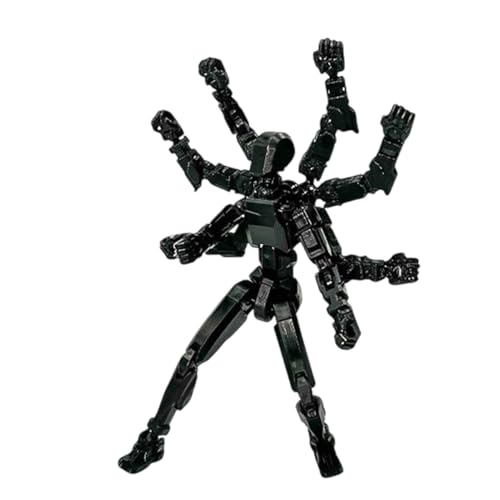 Byeaon Ganzkörper-Actionspielzeug, Achtarmige Bewegungsfigur, Desktop-Figur, Flexible Anzeigeoptionen, Voll Bewegliche Designs, 12 cm, Für Desktop- Und Teetischdekoration von Byeaon