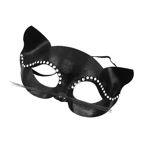 Byeaon Half face masquerade, Decorative half face, Elegant half face, Half face party, Masquerade half face with Ribbon Tie for Halloween Nightclubs Christmas Fashion Shows von Byeaon